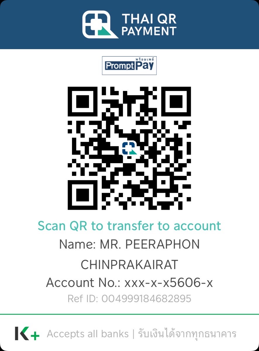 PromptPay QR — MR. PEERAPHON CHINPRAKAIRAT